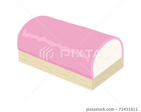 Illustration of pink kamaboko 71431811