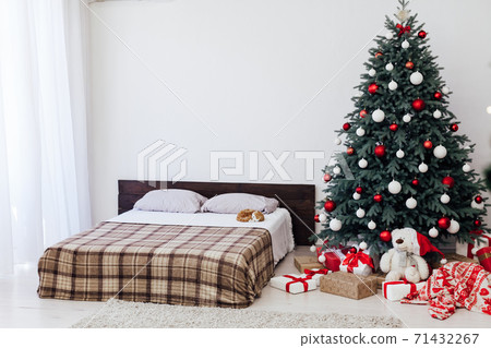 bedroom Christmas decorations Christmas tree winter new year bedroom Christmas decorations Christmas tree winter new year 71432267