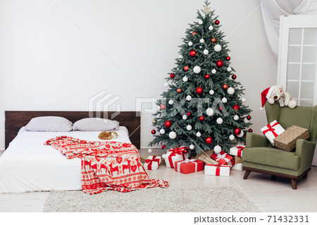 bedroom Christmas decorations Christmas tree winter new year bedroom Christmas decorations Christmas tree winter new year 71432331
