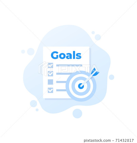 Goals and planning vector icon Goals and planning vector icon 71432817