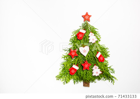 Christmas Tree of thuja branches Christmas Tree of thuja branches 71433133