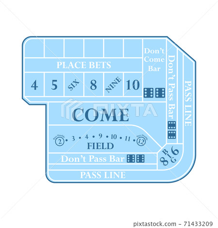Craps Table Icon 71433209