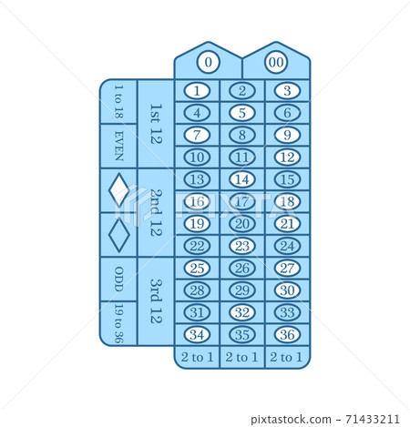 Roulette Table Icon 71433211