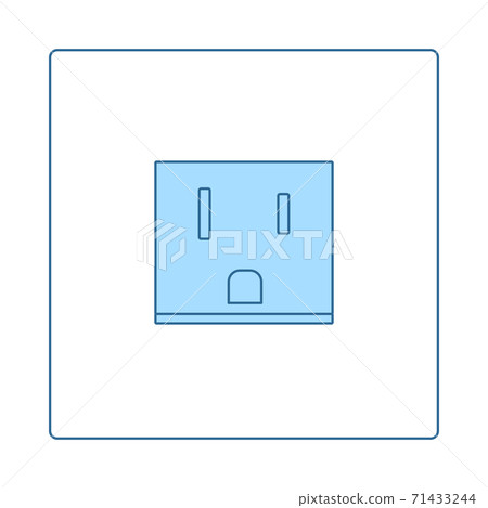 USA Electrical Socket Icon 71433244