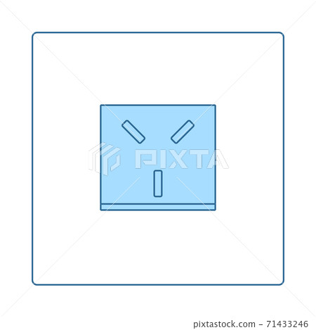 Israel Electrical Socket Icon 71433246