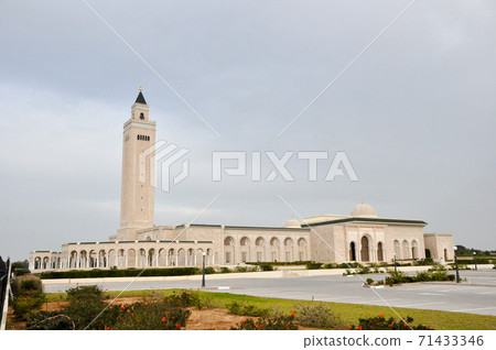 Tunis, TUNISIA - February 06, 2009: Malik Ibn Anas Mosque, Carthage Tunis, TUNISIA - February 06, 2009: Malik Ibn Anas Mosque, Carthage 71433346