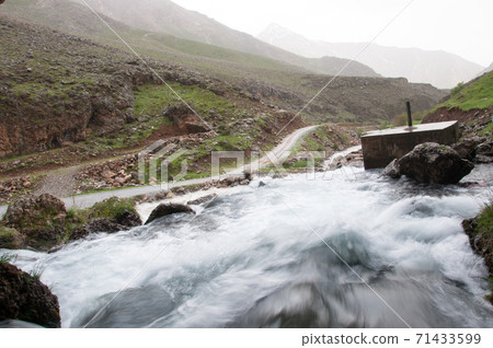 Bahcesaray-Van, Turkey - 19 May 2011: Water source of mucus river, Subasi Cave Bahcesaray-Van, Turkey - 19 May 2011: Water source of mucus river, Subasi Cave 71433599