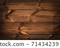 Dark brown vintage wooden planks background 71434239