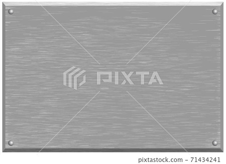 Background texture of brushed silver metal 71434241