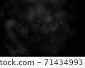 Dark black mysterious background with bokeh effect 71434993
