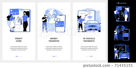 Digital payment mobile app UI kit. Digital payment mobile app UI kit. 71435155