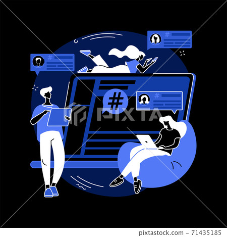 Microblog platform abstract concept vector illustration. Microblog platform abstract concept vector illustration. 71435185