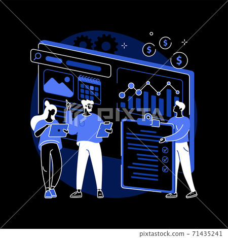 Workflow abstract concept vector illustration. Workflow abstract concept vector illustration. 71435241