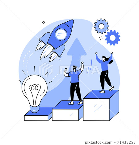 Startup accelerator abstract concept vector illustration. 71435255