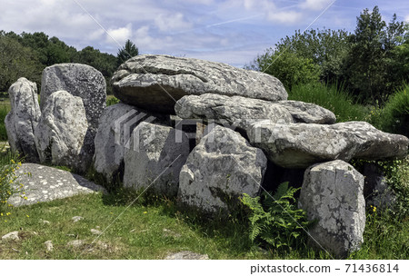 Carnac stones in Carnac, France Carnac stones in Carnac, France 71436814