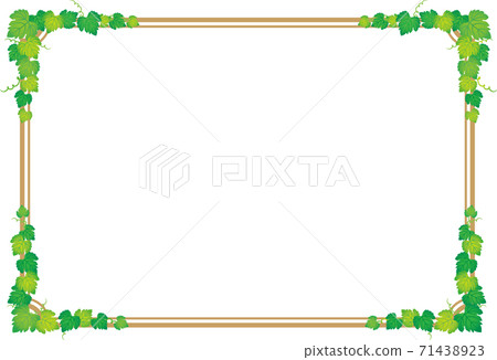 葉幀框架水彩風格 71438923