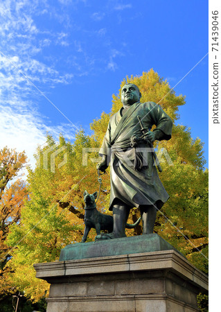 東京步行高森西鄉的上野Onshi公園雕像 71439046