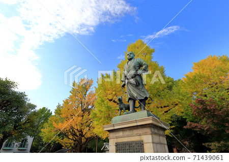 Tokyo walk Ueno Onshi Park Saigo Takamori statue Tokyo walk Ueno Onshi Park Saigo Takamori statue 71439061