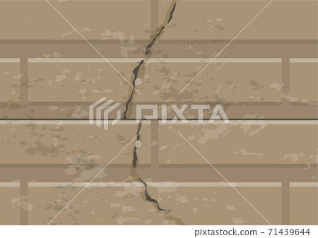 Exterior wall painting series before cracks 71439644