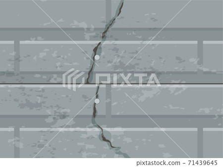 Exterior wall painting series before cracks 71439645