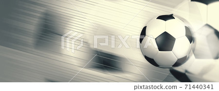 Artistic soccer ball illustration 71440341