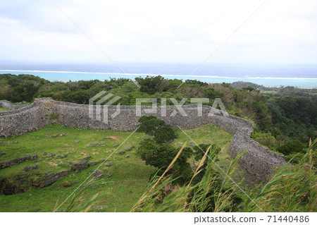 Nakijin Castle in okinawa 71440486
