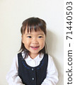 A child answering a question with a smile 71440503