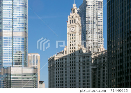Chicago, Illinois, United States Downtown Wrigley Building Chicago, Illinois, United States Downtown Wrigley Building 71440625