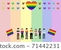 LGBT illustration postcard 71442231