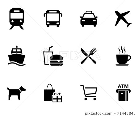 Public icon vehicle meal 71443843
