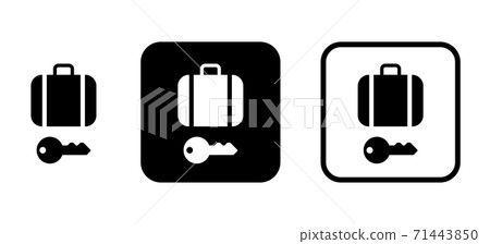 Bag and key icon - Stock Illustration [71443850] - PIXTA