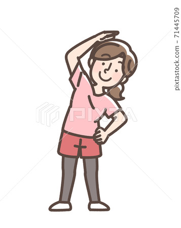 Women stretching - Stock Illustration [71445709] - PIXTA