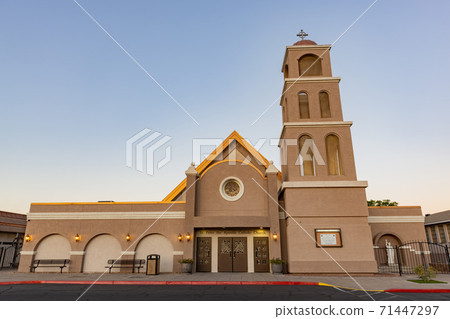 Sunset view of the St Peter the Apostle Sunset view of the St Peter the Apostle 71447297