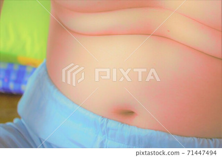 Fat belly of a man Fat belly of a man 71447494
