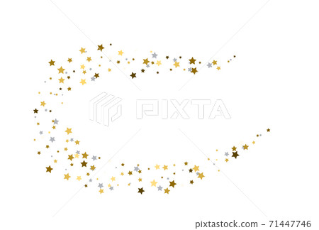 Stream from gold and silver stars. Vector Stream from gold and silver stars. Vector 71447746