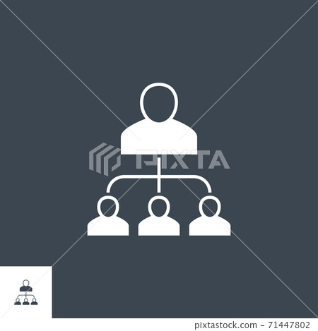 Organization Flat related vector glyph icon. - Stock Illustration ...