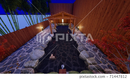 Hot spring open-air bath Men's bath Illustration 22 Hot spring open-air bath Men's bath Illustration 22 71447812