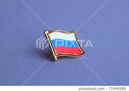 Russia Flag Lapel Pin Gold Plated Russia Flag Lapel Pin Gold Plated 71448389