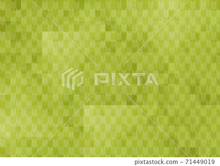 Uguisu色與和服日式矢崎Yagasuri的現代別緻的新年背景素材 71449019