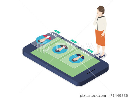 Image material of matching, recruitment, marriage activity 71449886