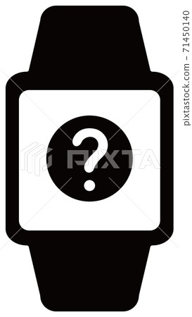Vector illustration of smart watch Hatena icon Vector illustration of smart watch Hatena icon 71450140