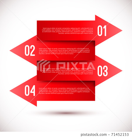 Modern business infographics arrow template 71452153