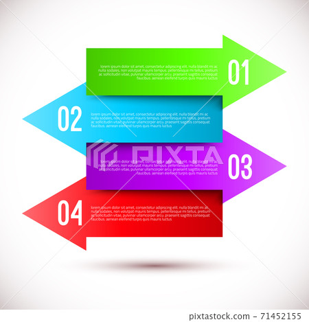 Modern business infographics arrow template 71452155