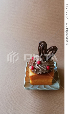 手工心形巧克力蛋糕 71452345