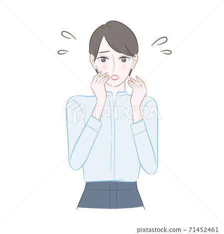 Illustration of an impatient woman - Stock Illustration [71452461] - PIXTA