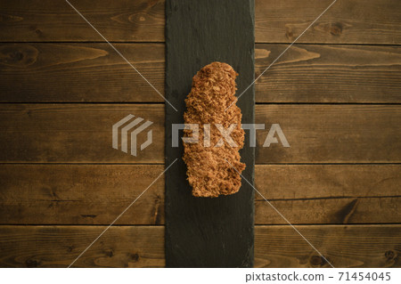 Milk cutlet on slate Milk cutlet on slate 71454045