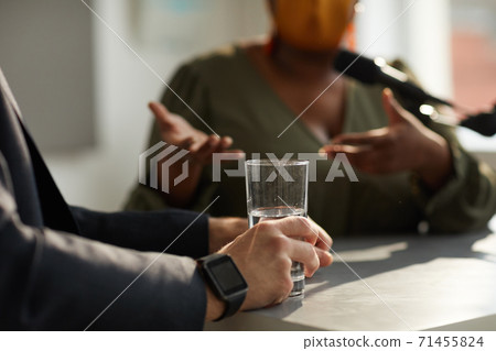 Man sitting on interview 71455824