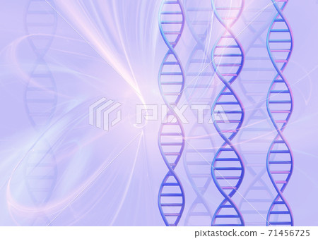 DNA molecules structure on light background. Science and Technology concept, 3d render 71456725
