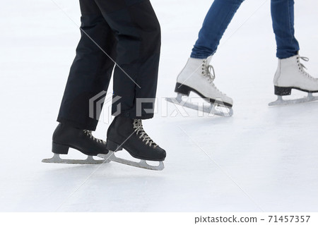 feet skating on the ice rink feet skating on the ice rink 71457357