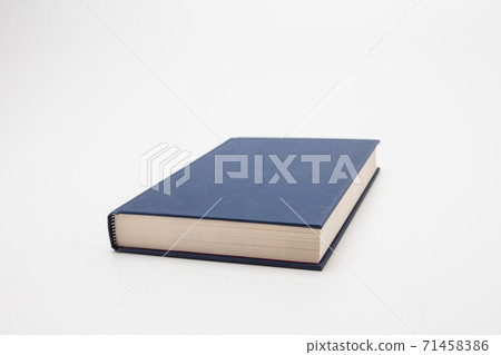 Dark blue Book on a white background Dark blue Book on a white background 71458386